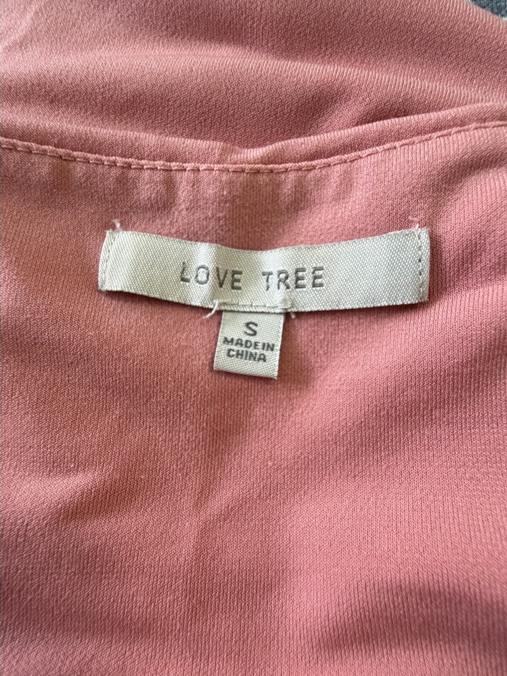 Love Tree Pink V-Neck Bodycon Mini Dress - Size S / Small - Picture 9 of 9